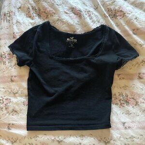 Hollister Co. Women's Black Crop-top